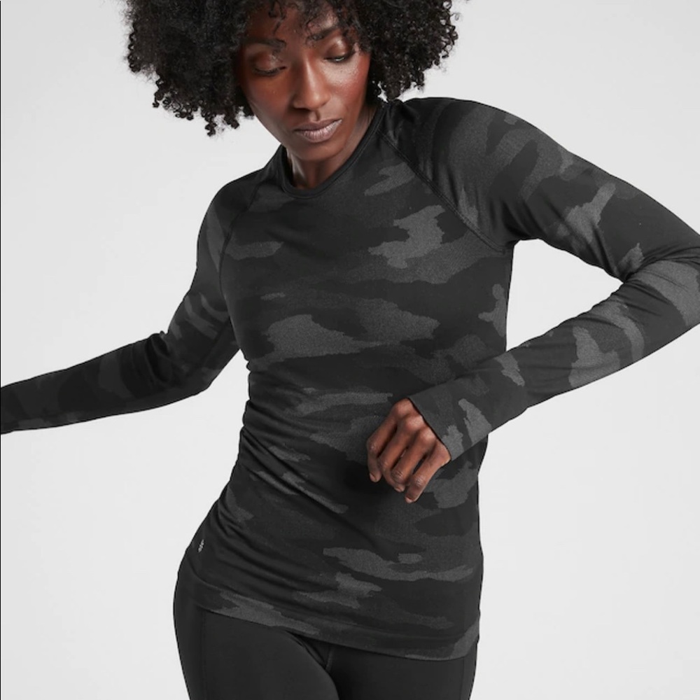 Athleta Speedlight Camo Top